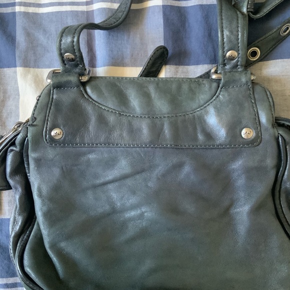 MARC JACOBS Blue Leather Purse Shoulder Bag Moto Vintage Retro Y2K Kawaii Saddle - Picture 3 of 12